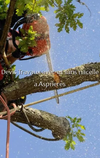 Devis Travaux avec et sans nacelle a Asprieres