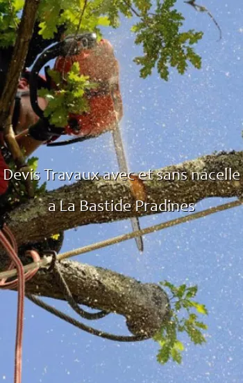 Devis Travaux avec et sans nacelle a La Bastide Pradines