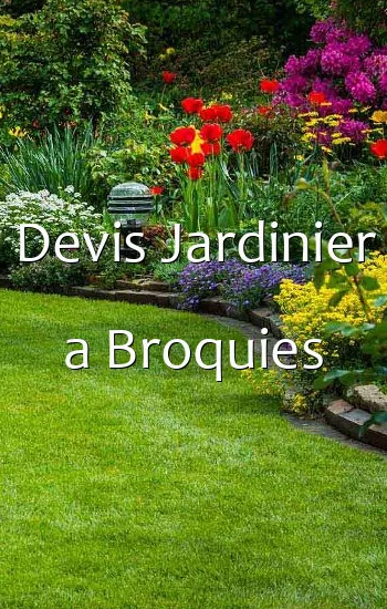 Devis Jardinier a Broquies
