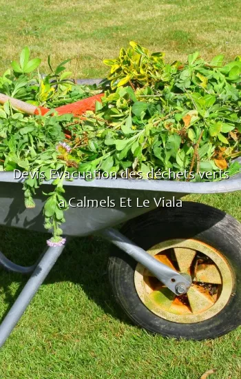 Devis Evacuation des déchets verts a Calmels Et Le Viala