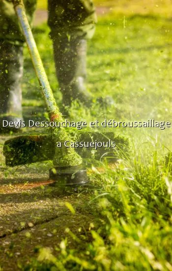 Devis Dessouchage et débroussaillage a Cassuejouls