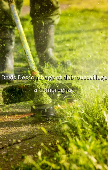 Devis Dessouchage et débroussaillage a Compregnac