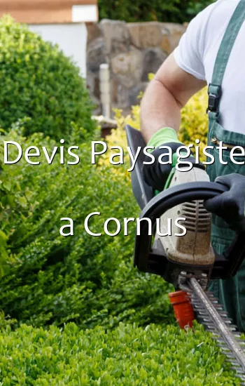 Devis Paysagiste a Cornus