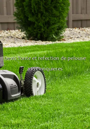 Devis Tonte et refection de pelouse a Previnquieres