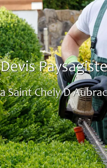 Devis Paysagiste a Saint Chely D Aubrac