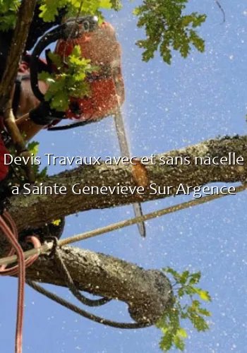 Devis Travaux avec et sans nacelle a Sainte Genevieve Sur Argence