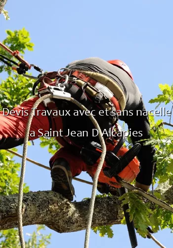 Devis Travaux avec et sans nacelle a Saint Jean D Alcapies