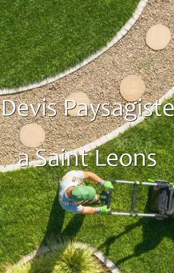 Devis Paysagiste a Saint Leons