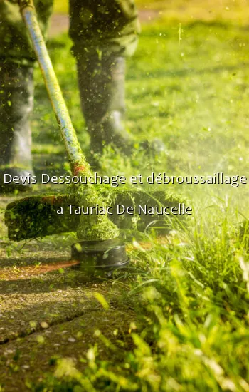 Devis Dessouchage et débroussaillage a Tauriac De Naucelle