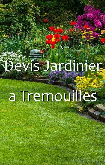 Devis Jardinier a Tremouilles