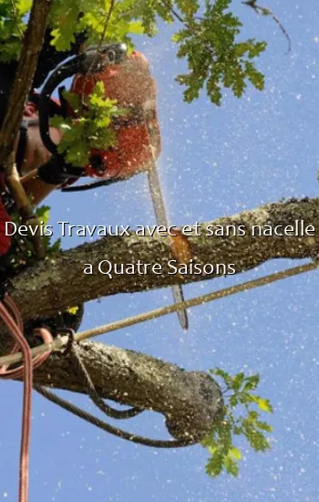 Devis Travaux avec et sans nacelle a Quatre Saisons