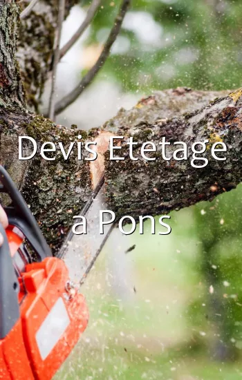 Devis Etetage a Pons
